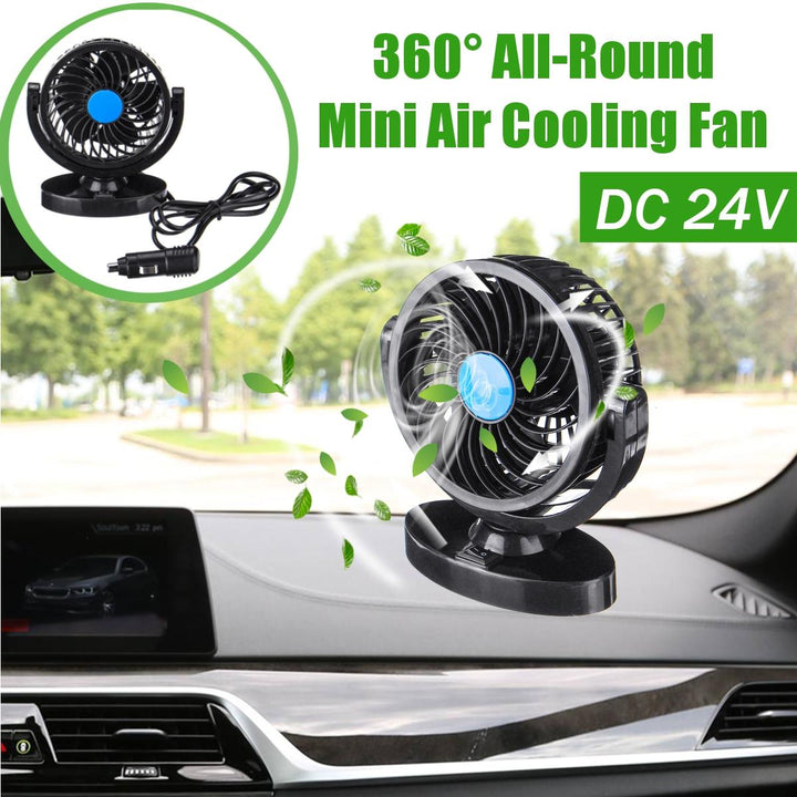 Dc 12v/24v 360 All-round Mini Auto Air Cooling Fan