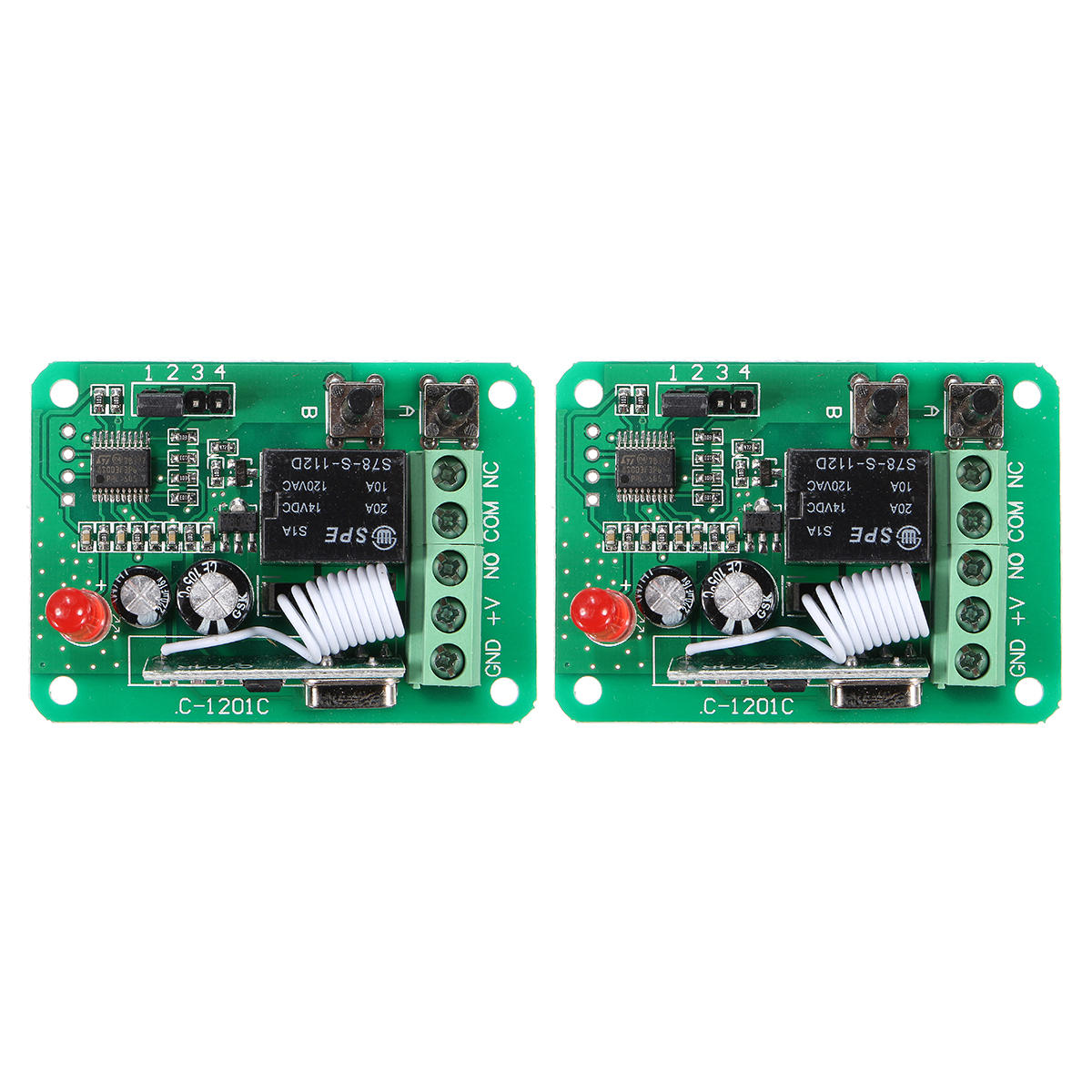 Dc12v 1ch 315/433mhz Wireless Time Delay Relay Rf Remote