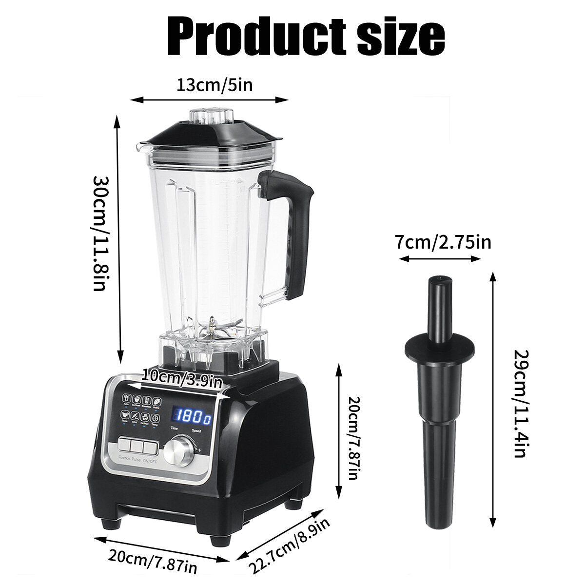 Digital 3hp Bpa Free 2l Automatic Touchpad Professional