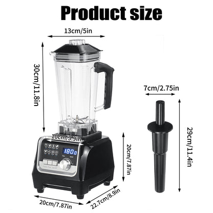 Digital 3hp Bpa Free 2l Automatic Touchpad Professional