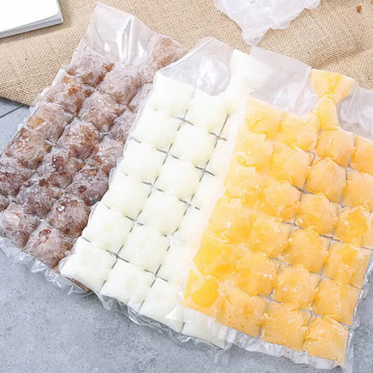 Disposable Ice Cube Mold Bags - Self-sealing