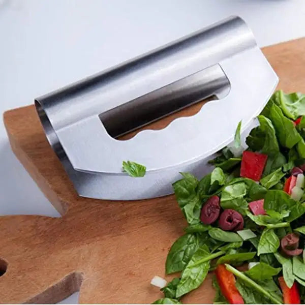 304 Stainless Steel Double-head Cut Salad Chopper Vegetable Cheese Cutter VORDEO