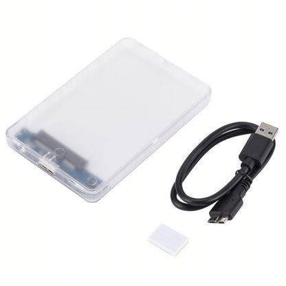 MnnWuu SATA3 to USB3.0 Hard Drive Enclosure Case Support  2.5 Inch SATA HDD SSD External Hard Disk Box for Desktop Laptop