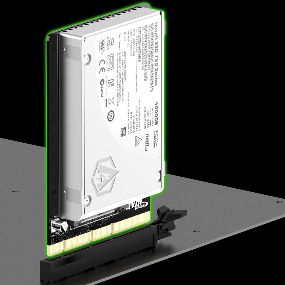 AODUKE 2.5" U.2 SSD to PCI-E3.0 Universal Adapter Card Nvme SSD Hard Disk Adapter Card Converter AJKU21