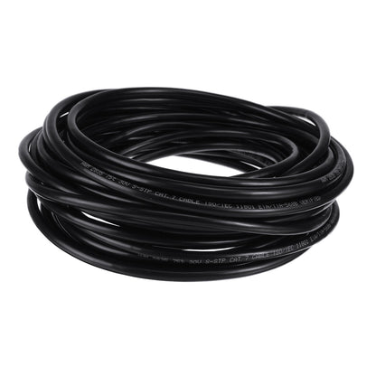 Black Cat7 28AWG High Speed Pure Copper Core Networking Cable Cat7 Cable LAN Network RJ45 Patch Cord 10 Gbps 8-Core Pure Copper