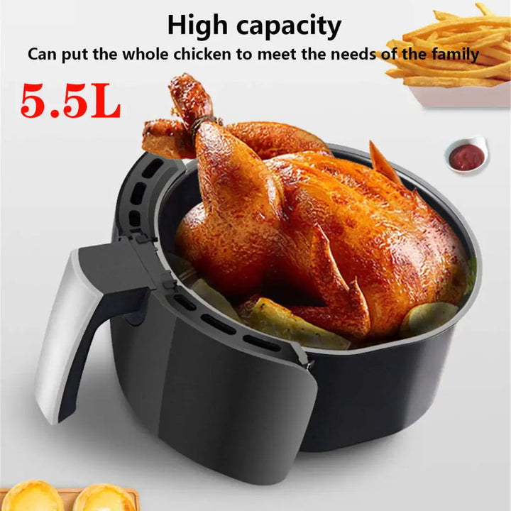 Electric Hot Air Fryer - 5.5l Oilless Cooker