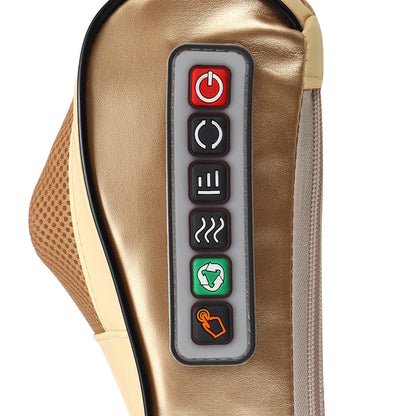 Electric Lumbar Neck Back Massage Pillow Cushion Infrared