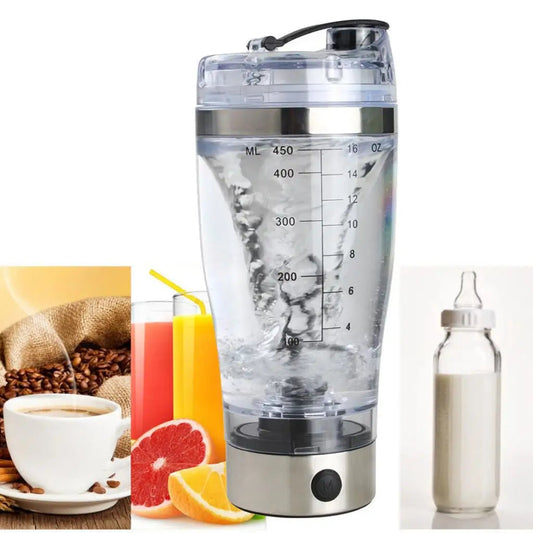 Electric Shaker Cup - 450ml Usb Fitness Protein