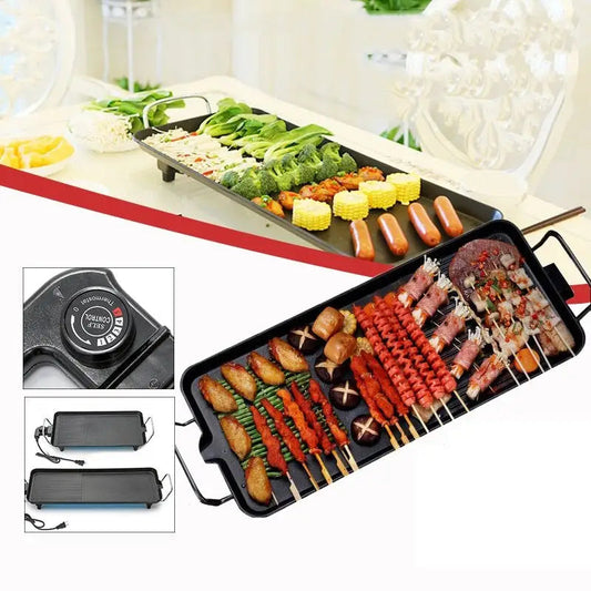 Electric Smokeless Bbq Grill - Non-stick Teppanyaki