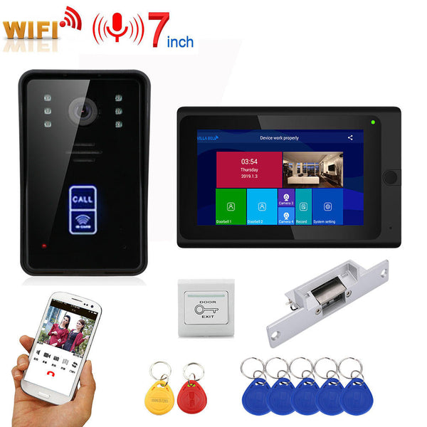 Ennio 7inch Wireless Wifi Rfid Video Door Phone Doorbell