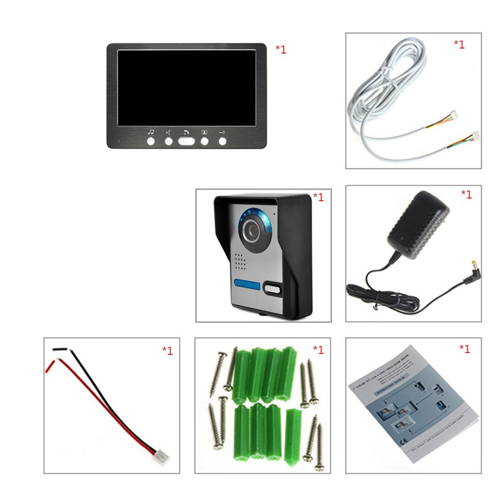 Ennio 815fa11 Hd 7 Inch Tft Color Video Door Phone Intercom