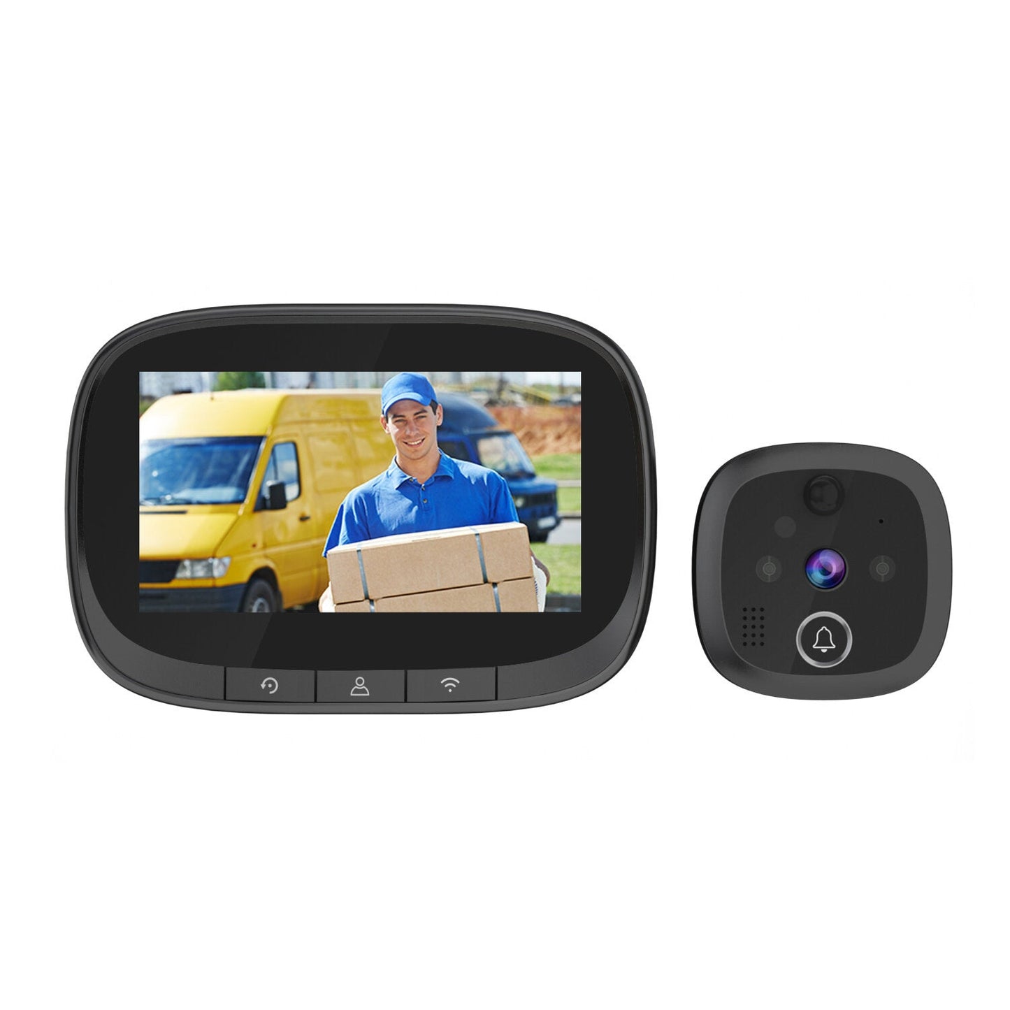 Escam C83 Wireless Doorbell 4.3inch Wifi Ip Door Viewer Hd