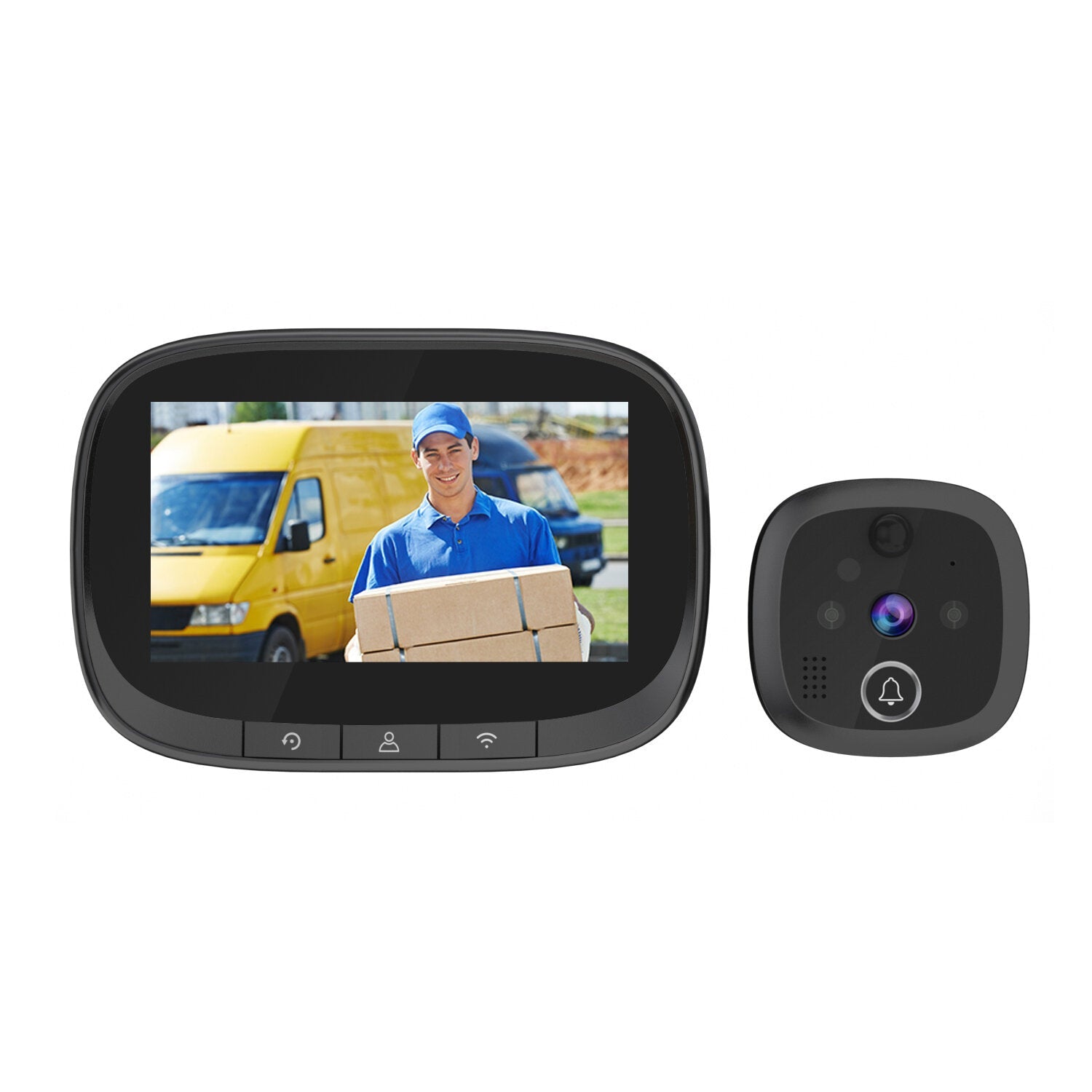Escam C83 Wireless Doorbell 4.3inch Wifi Ip Door Viewer Hd