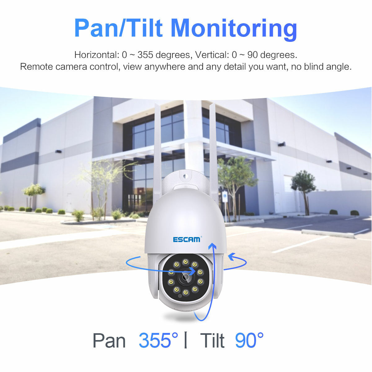 Escam Pt202 1080p Wifi Ip Camera Infrared Night Vision