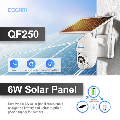 Escam Qf250 1080p Cloud Storage Wifi Battery Pir Alarm Dome