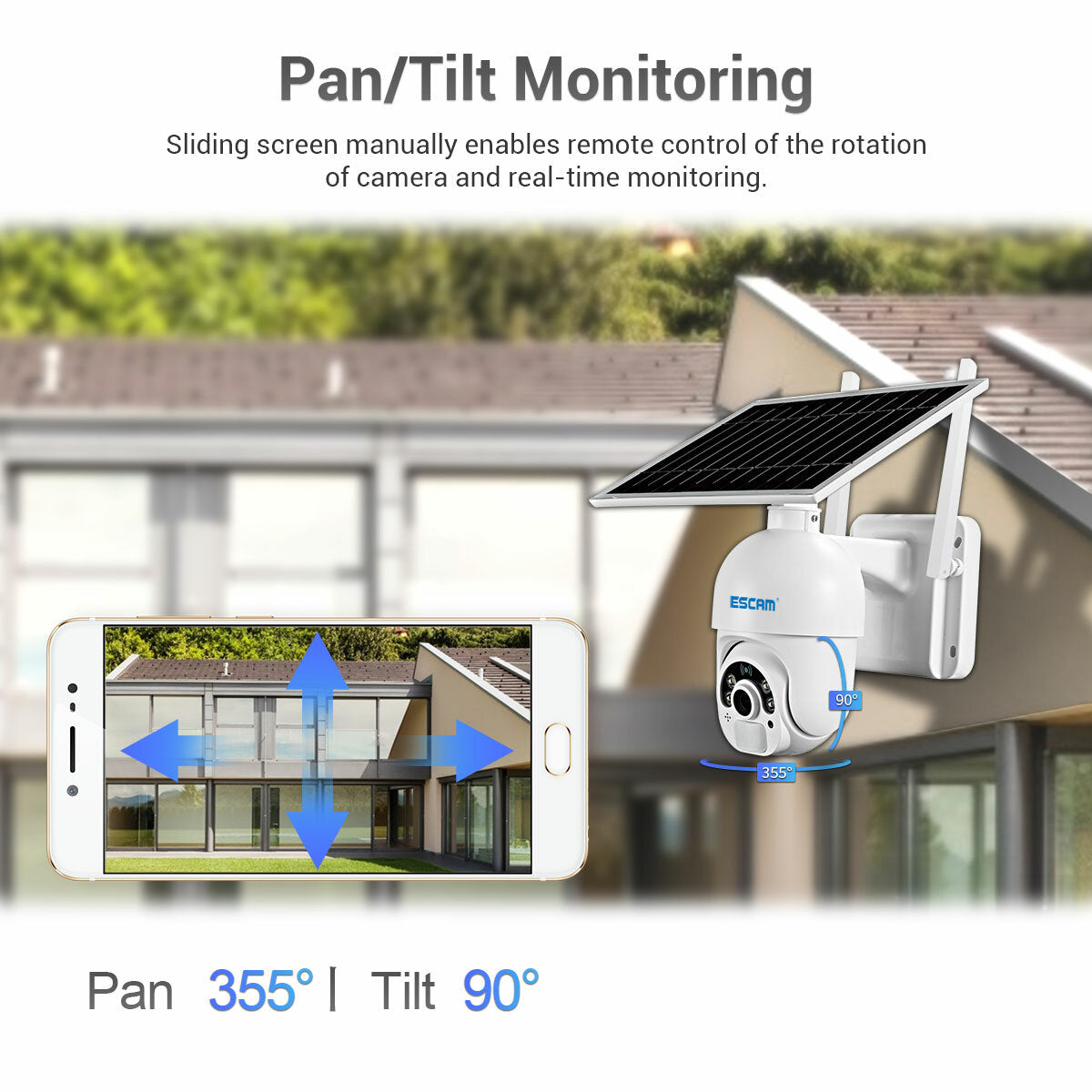 Escam Qf250 1080p Cloud Storage Wifi Battery Pir Alarm Dome