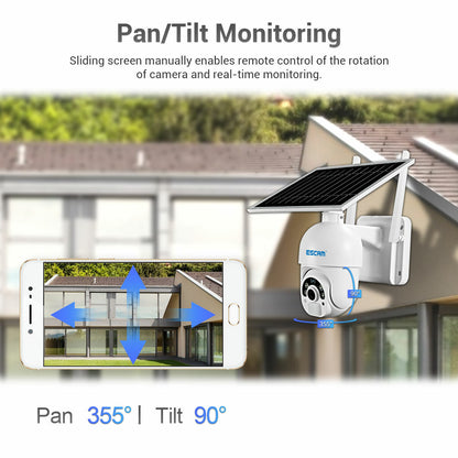 Escam Qf250 1080p Cloud Storage Wifi Battery Pir Alarm Dome