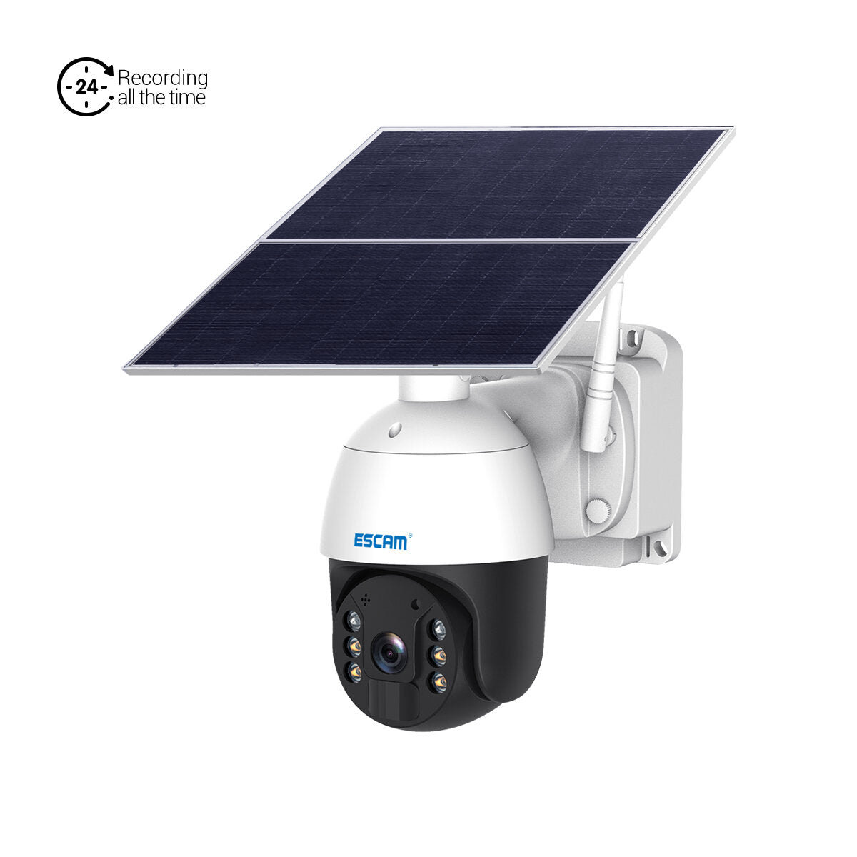 Escam Qf624 Hd 1080p Wifi Solar Panel Pt Ip Camera Cloud