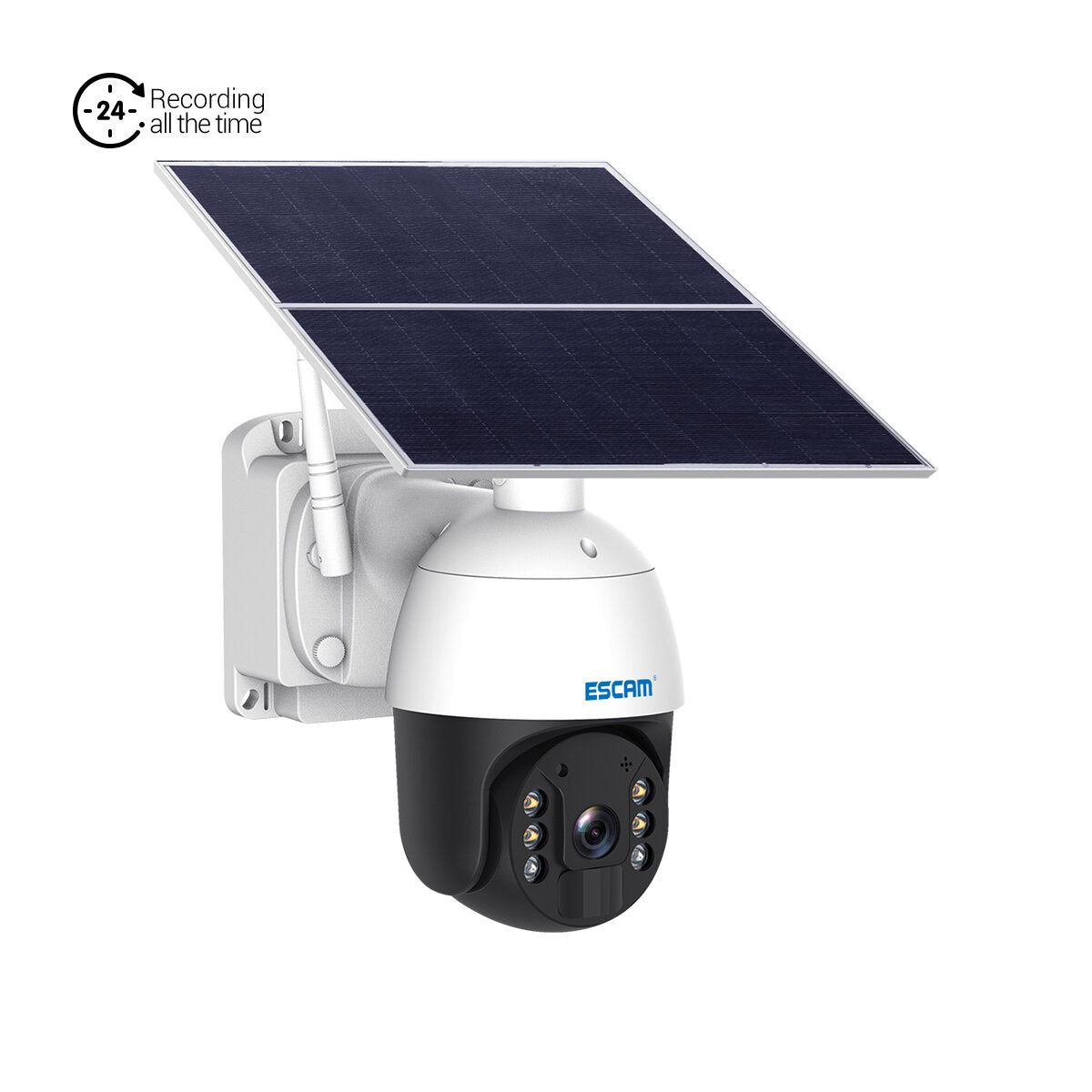 Escam Qf624 Hd 1080p Wifi Solar Panel Pt Ip Camera Cloud