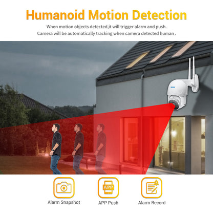 Escam Ty100 Tuya H.265 Wifi Ip Camera 1080p Pan/tilt Outdoor