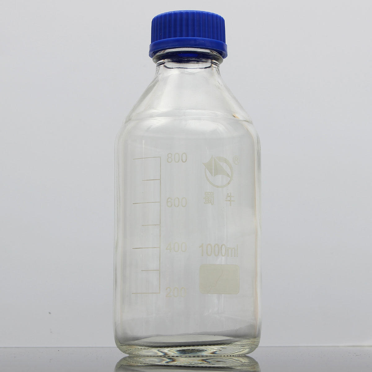 Experiment Glass Reagent Bottles Blue Screw Cap 100ml 250ml