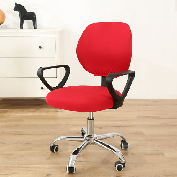 Elastic Swivel Computer Chair Seat Back Cover Office Armchair Decor Protector