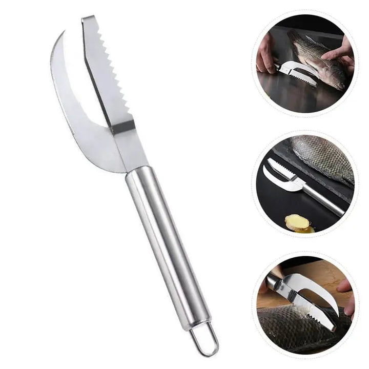 Fish Scale Knife Seafood Cutter Cleaning Peeler Can Opener