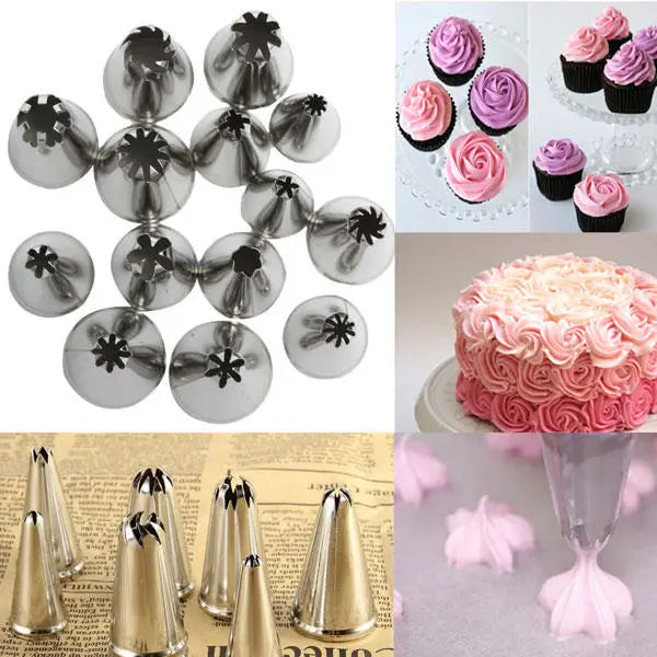 Flower Icing Nozzles - Cake Decorating Tool Set