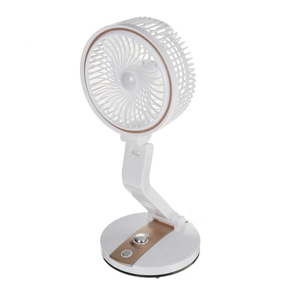 Foldable Mini Desktop Fan Usb Rechargeable Low Noise 2 Gear