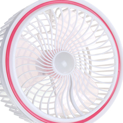 Foldable Mini Desktop Fan Usb Rechargeable Low Noise 2 Gear