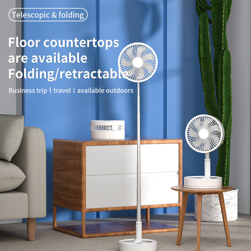 Folding Fan Usb Desktop With Remote Control 8 Inches