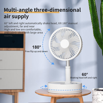 Folding Fan Usb Desktop With Remote Control 8 Inches