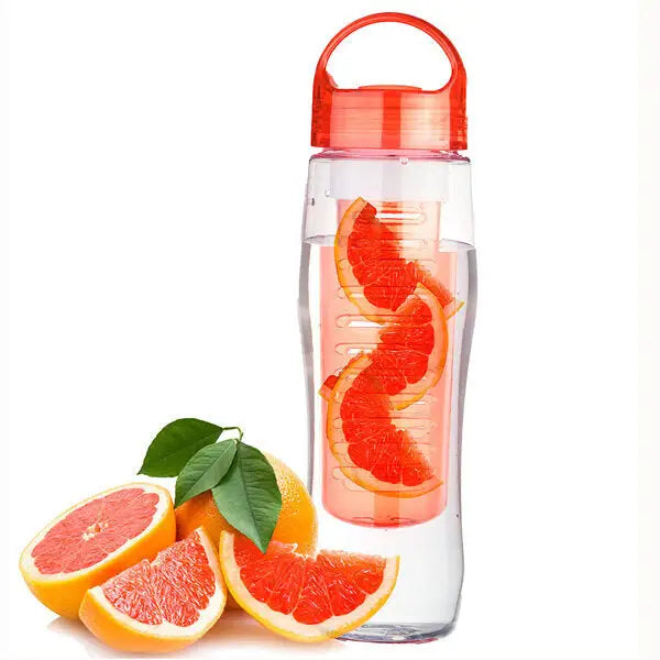 Fruit Infuser Water Bottle - 700ml Bpa-free Plastic
