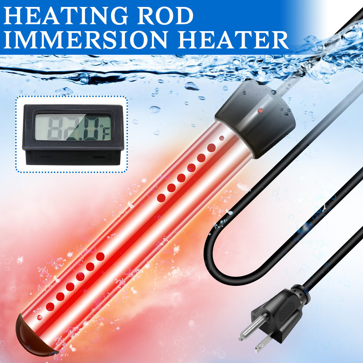 Gamtooca 1500w Immersion Heater Electric Portable Bucket