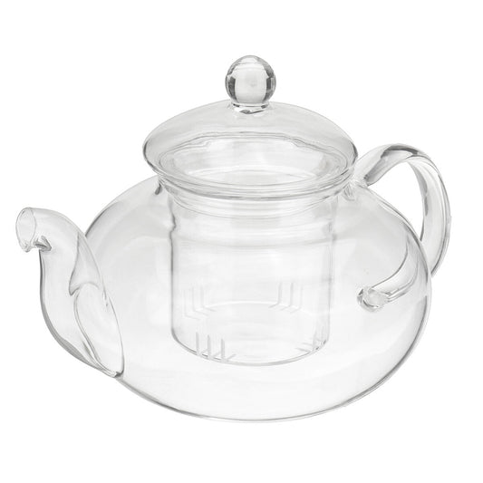 Glass Teapot 600-1000ml Coffee Pot With Stainless Steel