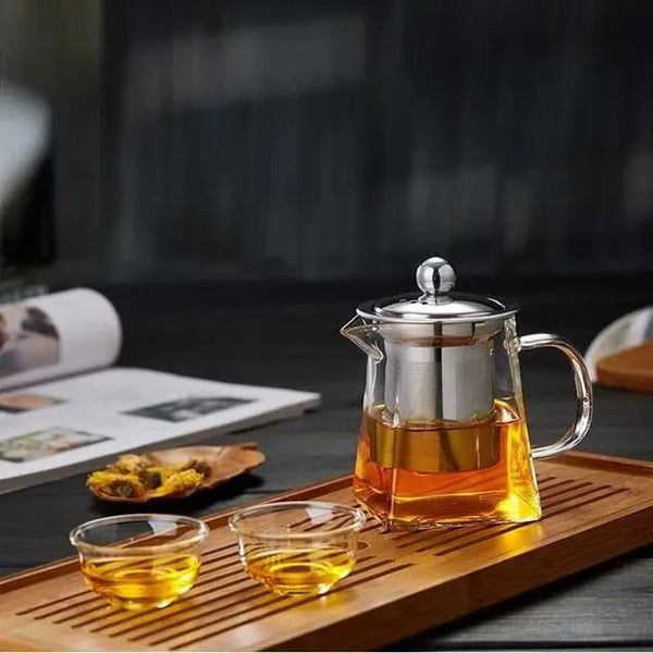 Glass Teapot With Infuser (Heat Resistant)