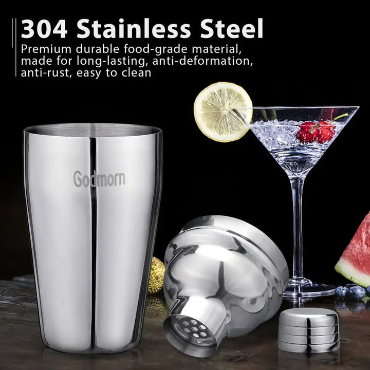 Godmorn Cocktail Set: 14 Piece Shaker Set With Stand