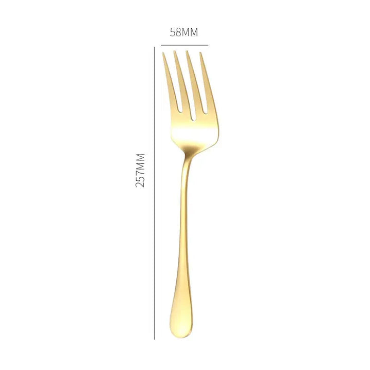 Gold Serving Spoon Utensil Tableware