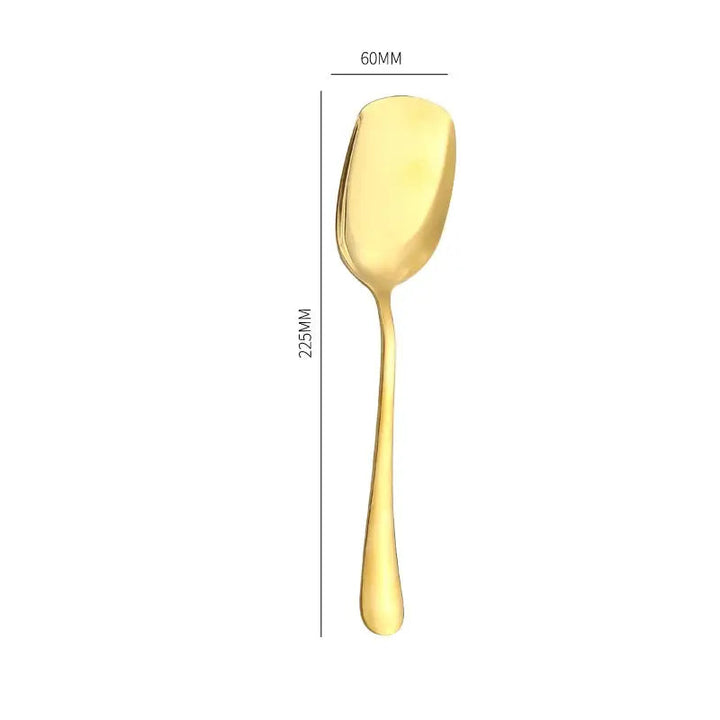 Gold Serving Spoon Utensil Tableware