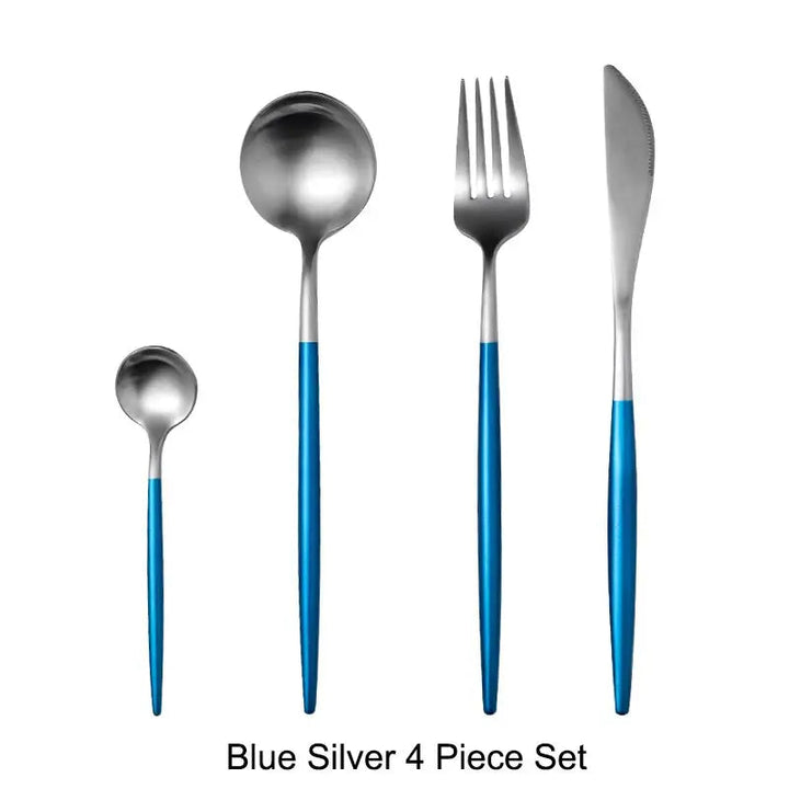 Gold Stainless Steel Cutlery Flatware Set