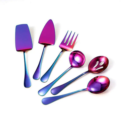 Gold Stainless Steel Western Tableware Set
