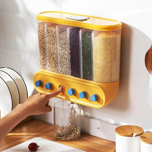Grain Storage Box Wall Mount Sealed Rice Container