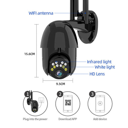 Guudgo 1080p 10led 5x Zoom Hd Outdoor Ptz Ip Camera Two Way