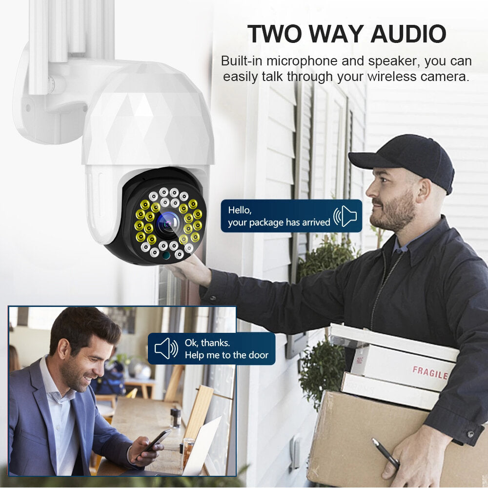 Guudgo 28led 5x Zoom Hd 3mp Ip Security Camera Outdoor Ptz