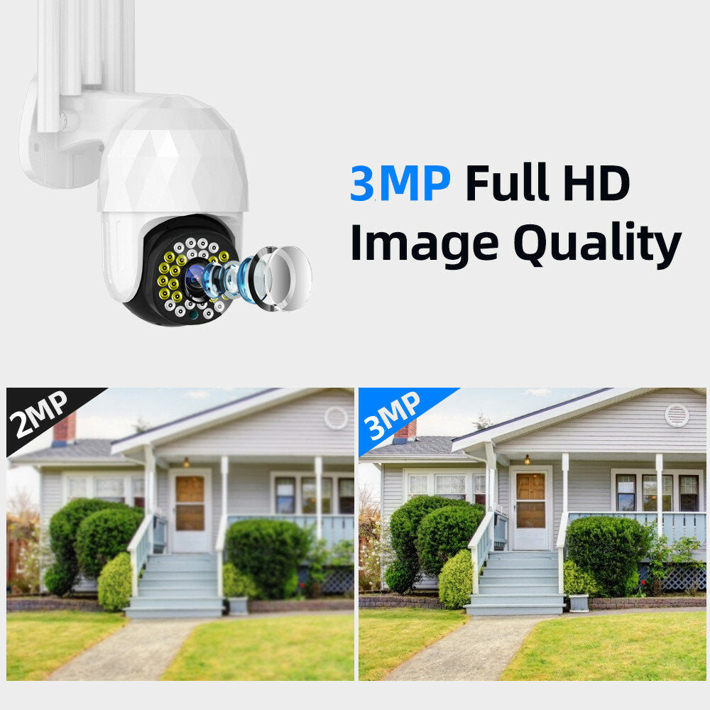 Guudgo 28led 5x Zoom Hd 3mp Ip Security Camera Outdoor Ptz