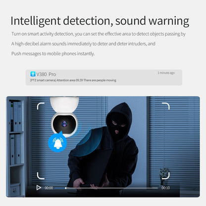 Guudgo Surveillance Camera 1080p Ip Smart Wifi 360 Angle
