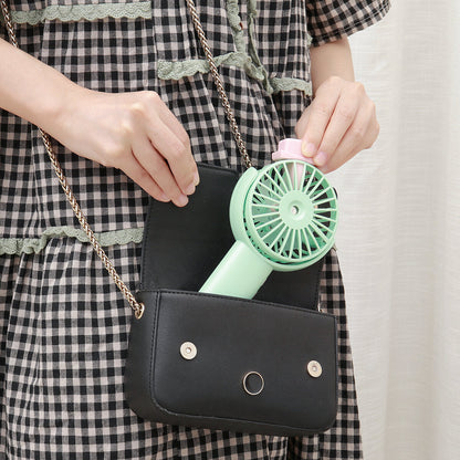 Handheld Spray Mini Fan 3-speed Adjustment Usb Charging