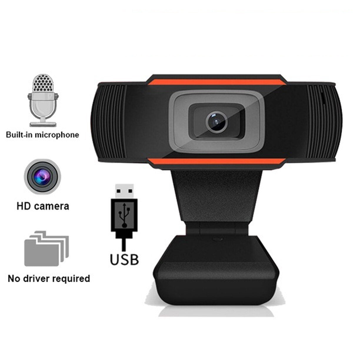 Hd Webcam Auto Focus Pc Web Usb Camera Video Conference Cams
