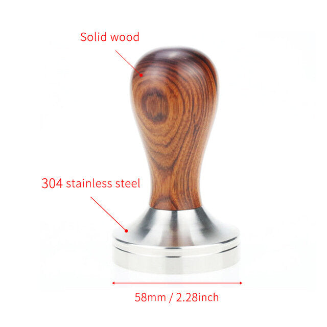 Hibrew 51mm/58mm Tamper Coffee Powder Handle 304 Stainless