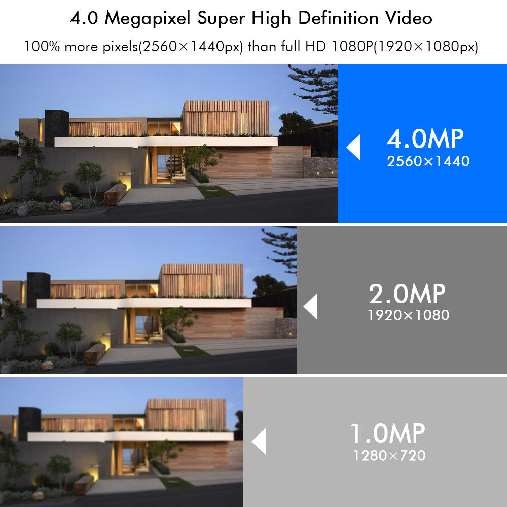 Hiseeu 4mp Wifi Ip Camera Outdoor Onvif Wireless Waterproof